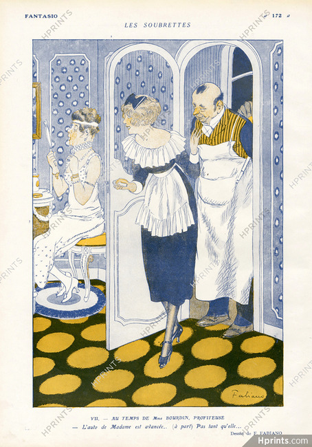 Fabien Fabiano 1919 "Les Soubrettes", Maid