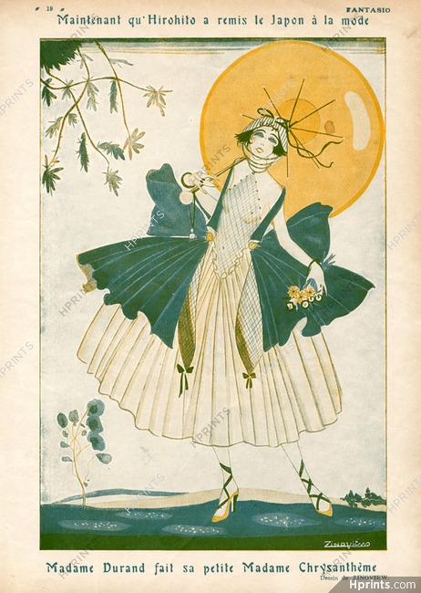 Zinoview 1921 "Madame Chrysantheme" Hirohito a remis le Japon à la Mode