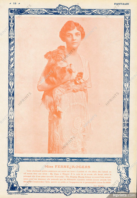 Miss Ferne Rogers (American Artist) 1915 Pekingese Dog