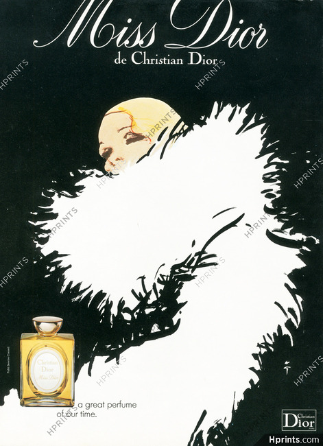 Christian Dior (Perfumes) 1978 René Gruau, Miss Dior