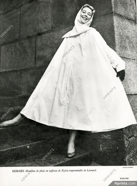 Hermès (Sportswear) 1952 Raincoat, Photo Nicole Bukzin
