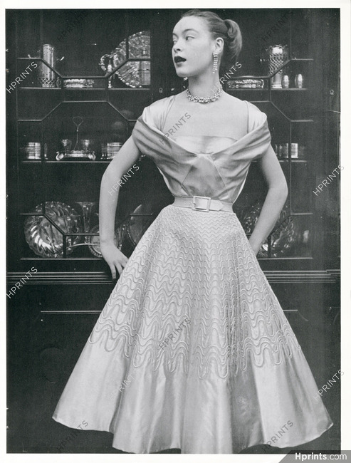 Jacques Heim 1951 Dancing Dress, satin Ducharne, Photo Philippe Pottier