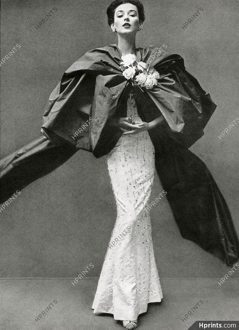 Balenciaga 1951 Evening Gown, Cape 