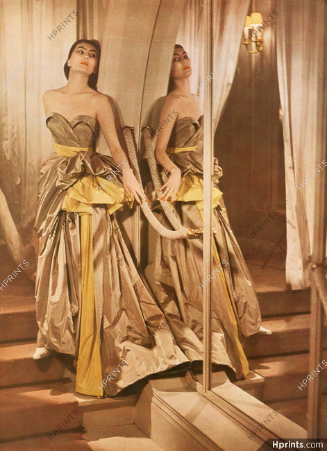 Christian Dior 1950 Evening Gown, Alla Ilchun, Photo Harry Meerson