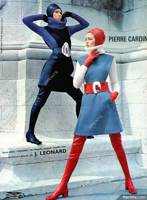 Pierre Cardin 1968 Robes "chasuble" Photo Yoshu Takata