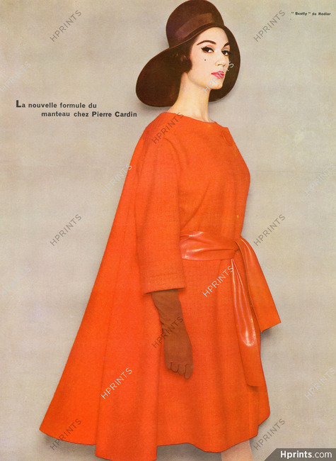 Pierre Cardin 1961 Fashion Photography, Coat, Rodier