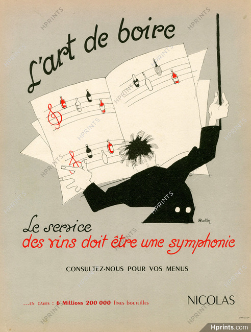 Nicolas 1954 L'Art de Boire, Charles Martin