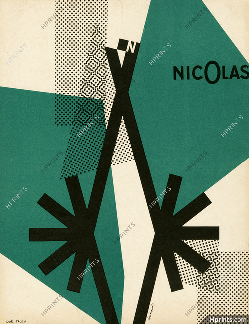 Nicolas (Drinks) 1957 Charles Loupot