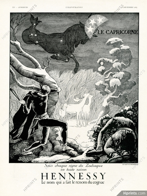Hennessy 1934 Capricorne (Capricorn) Zodiac