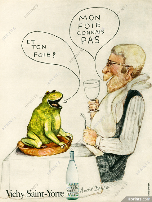 Vichy Saint-Yorre 1972 André Dahan, Frog (L)