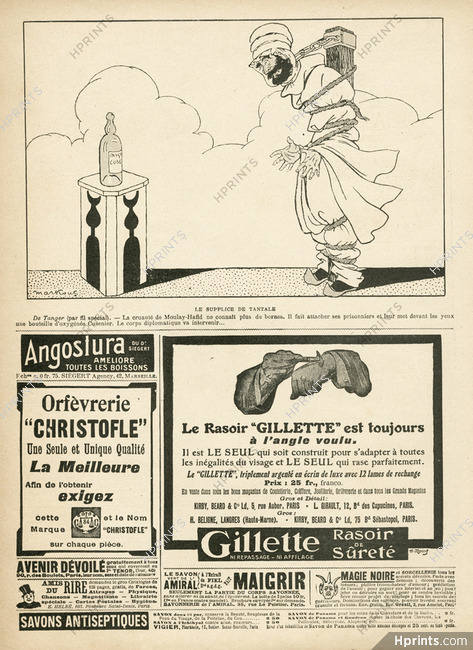 Cusenier 1909 "Le supplice de Tantale" Absinthe, Markous