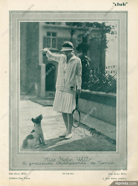 Miss Helen Wills (Tenniswoman) 1928 Fox Terrier