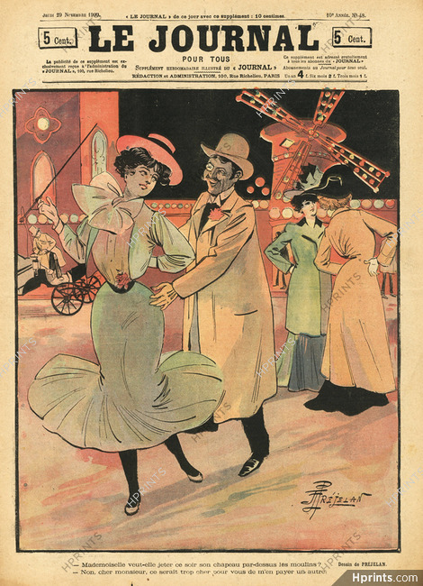 René Préjelan 1900 Moulin Rouge