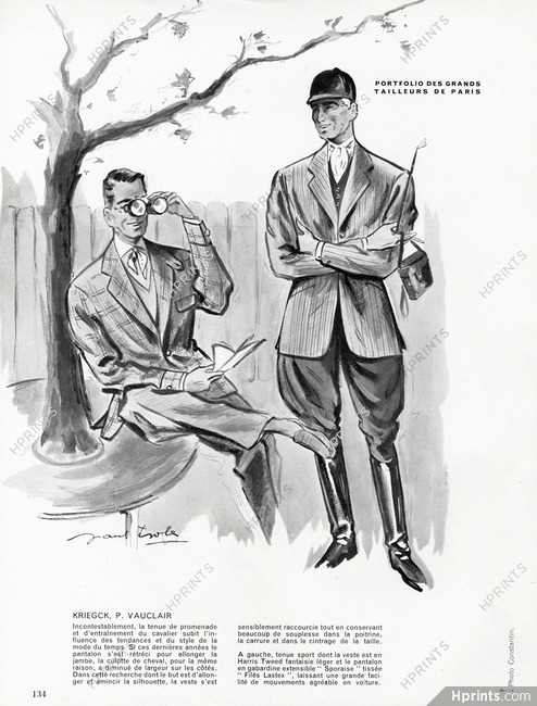 Kriegck & Paul Vauclair 1956 Men's Clothing, Paul Isola
