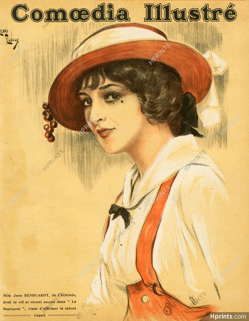 Jane Renouardt 1913 Henri Rudaux, Portrait