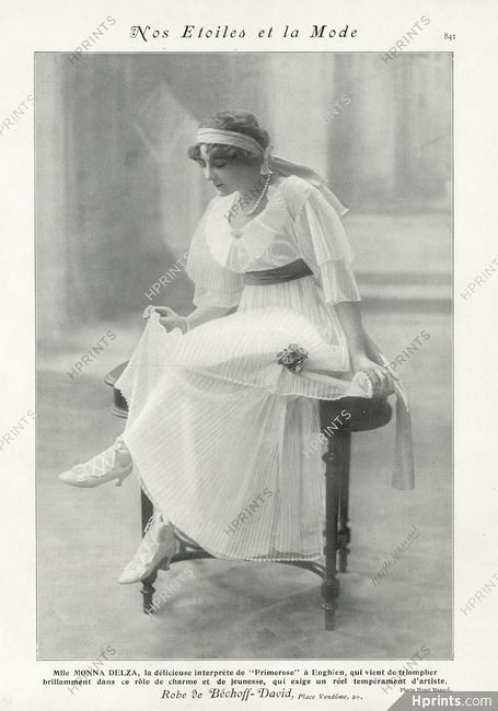 Bechoff - David (Couture) 1912 Monna Delza, Theatre Costume