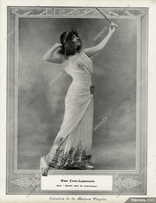Cora Laparcerie "Xantho chez les Courtisanes" 1910 Création Paquin