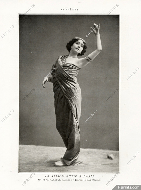 Vera Karalli (Ballet Dancer) 1909 Russian Ballet