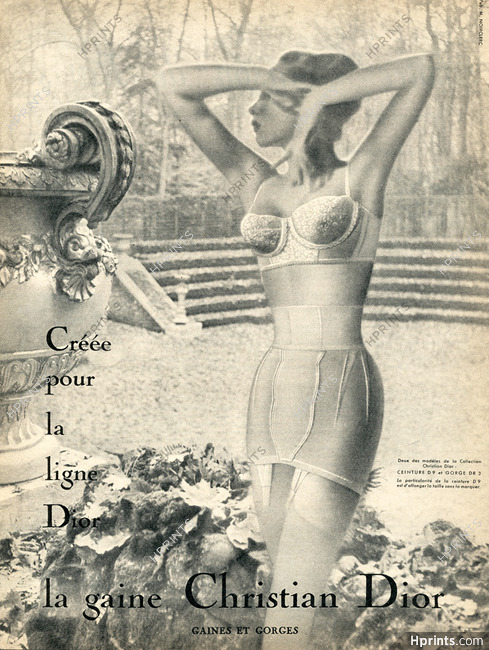 Christian Dior (Lingerie) 1956 Girdle, Bra