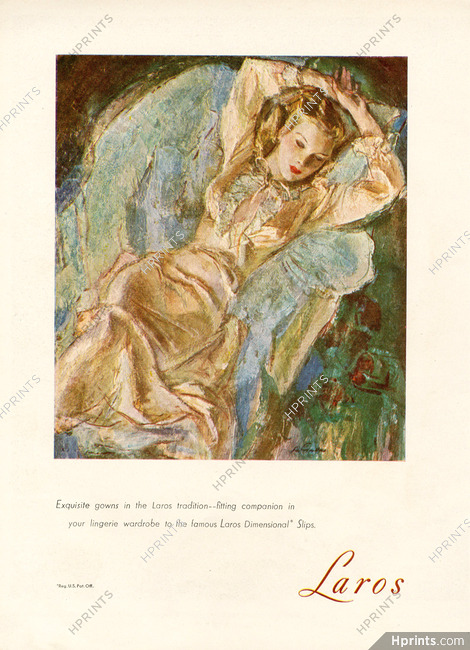 Laros (Lingerie) 1948 Nightgown, John Lagatta