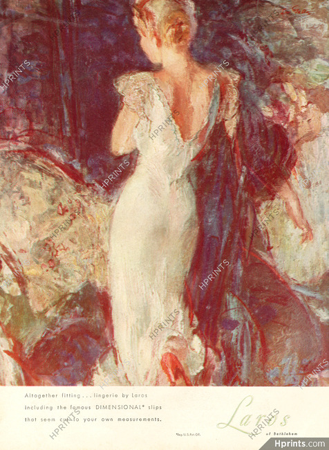 Laros (Lingerie) 1949 Nightgown, John Lagatta