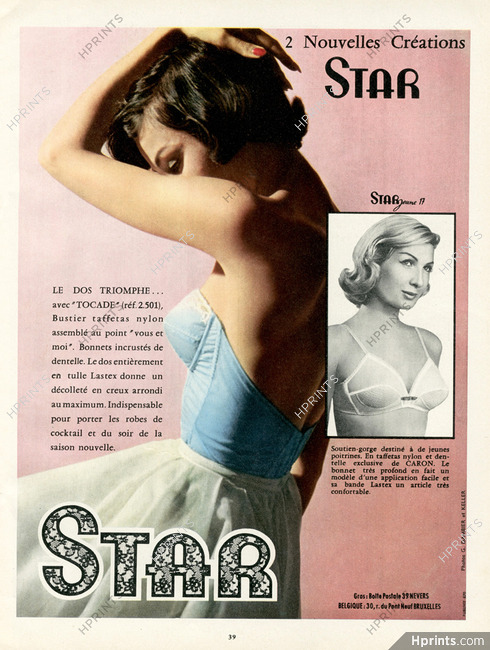Star (Lingerie) 1957 Brassiere