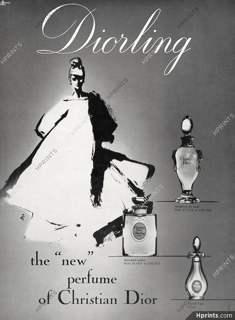 Christian Dior (Perfumes) 1964 Diorling, René Gruau
