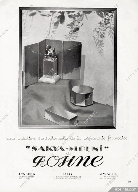 Rosine (Perfumes) 1928 Sakya-Mouni