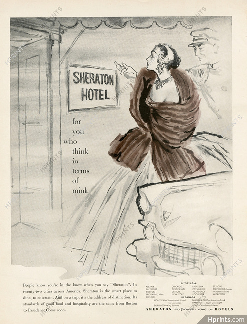 Sheraton (Hotel) 1954 Groom, Elegant