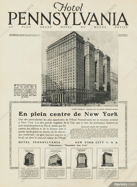 Hotel Pennsylvania - New York (Hotel) 1921