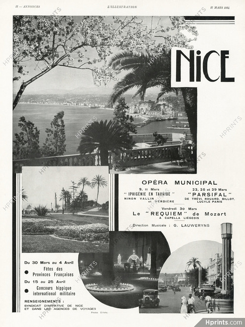 Nice (City) 1934 Opera Municipal