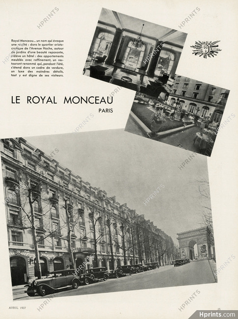 Hotel Royal Monceau 1937 Arc De Triomphe