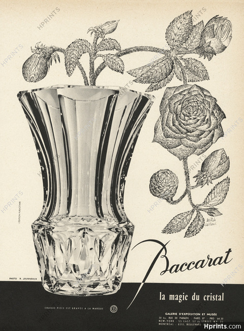 Baccarat (Crystal Glass) 1957 Aristide Caillaud