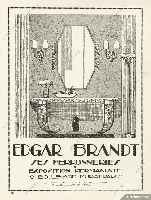 Edgar Brandt (Decorative Arts) 1924