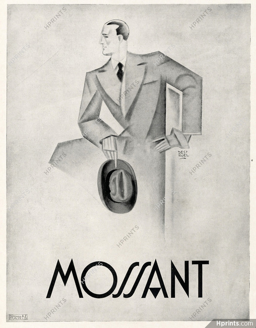 Mossant 1929 Destruel, Art Deco — Advertisements