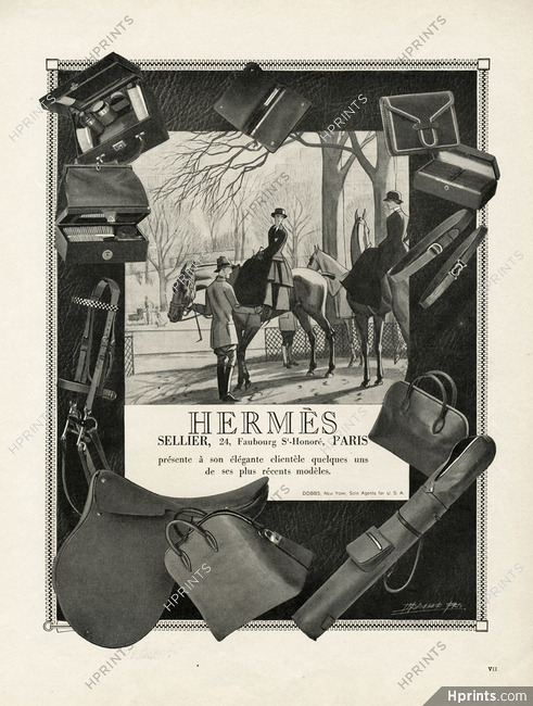 Hermès 1925 Saddle, Handbag, Belt, Maurice Taquoy, Amazone, Hunting