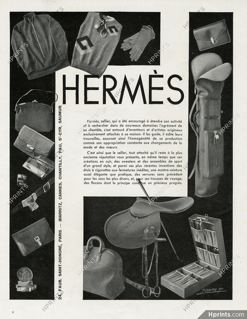 Hermès (Misc.) 1929 Handbag, Gloves, toiletry bag Luggage Baggage (S)