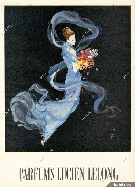 Lucien Lelong (Perfumes) 1947 René Gruau