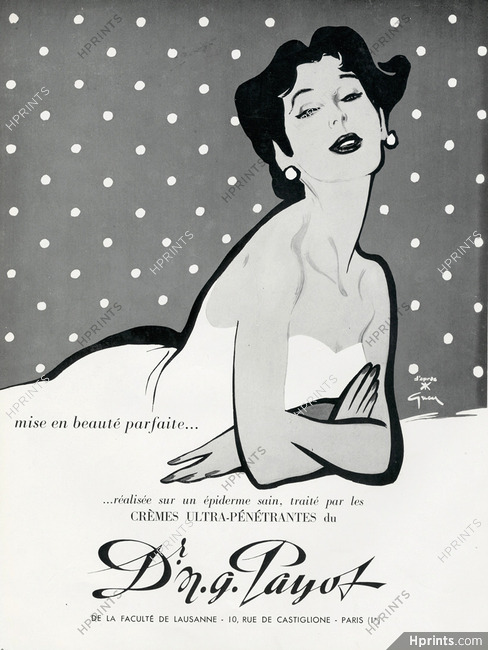 Payot (Cosmetics) 1954 Gruau, Version B