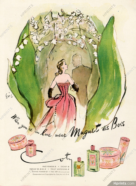 Coty (Perfumes) 1947 Muguet des Bois, Eric (Carl Erickson)