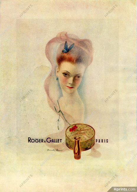 Roger & Gallet (Cosmetics) 1945 Donald Brun, Portrait