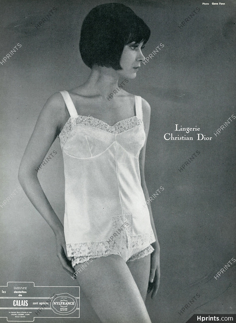 Christian Dior (Lingerie) 1963 Photo Gene Fenn — Advertisement