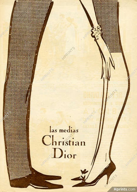 Christian Dior (Lingerie, Stockings) 1960 Las Medias