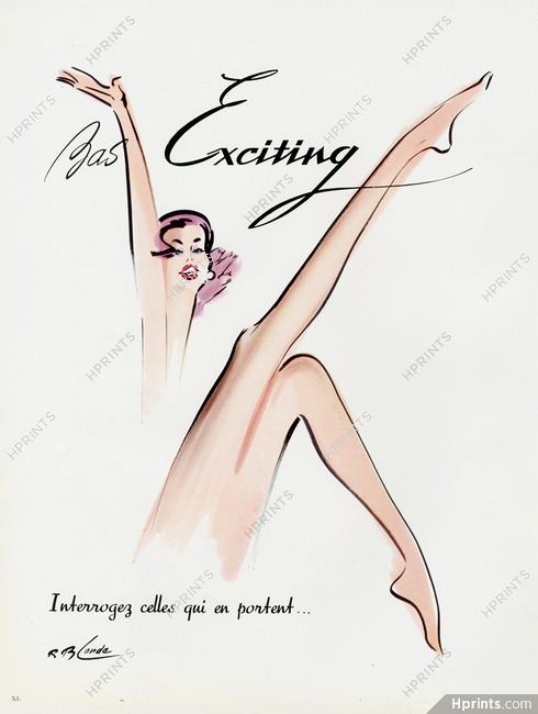 Exciting (Stockings) 1957 Roger Blonde