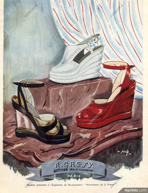 Grésy (Shoes) 1945 M. Pinta
