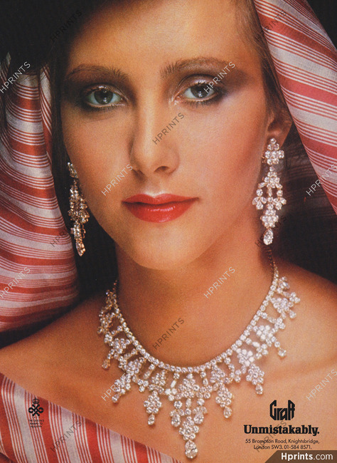 Graff (High Jewelry) 1977 Earrings, Necklace — Advertisement