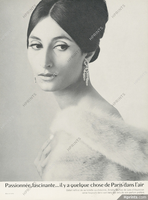 Cartier 1966 Earrings, Amalia Munioz de Lara d'Asuncion Portrait