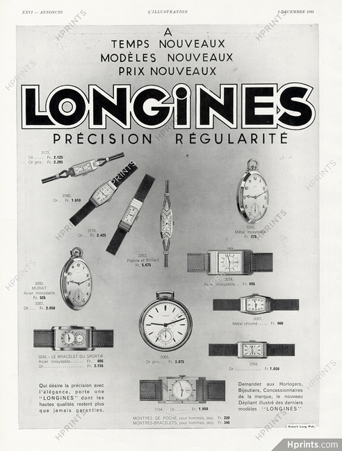 Longines (Watches) 1933