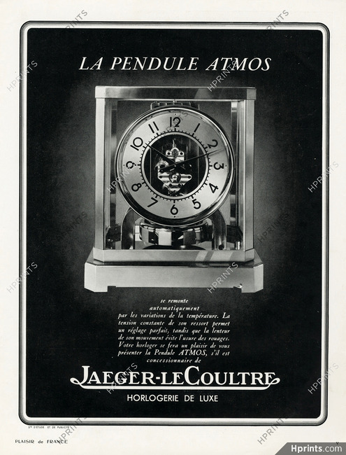 Jaeger-Lecoultre 1938 Pendule Atmos