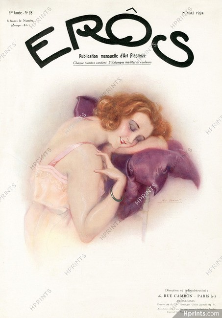 Léo Fontan 1924 Nightgown, Eros Cover